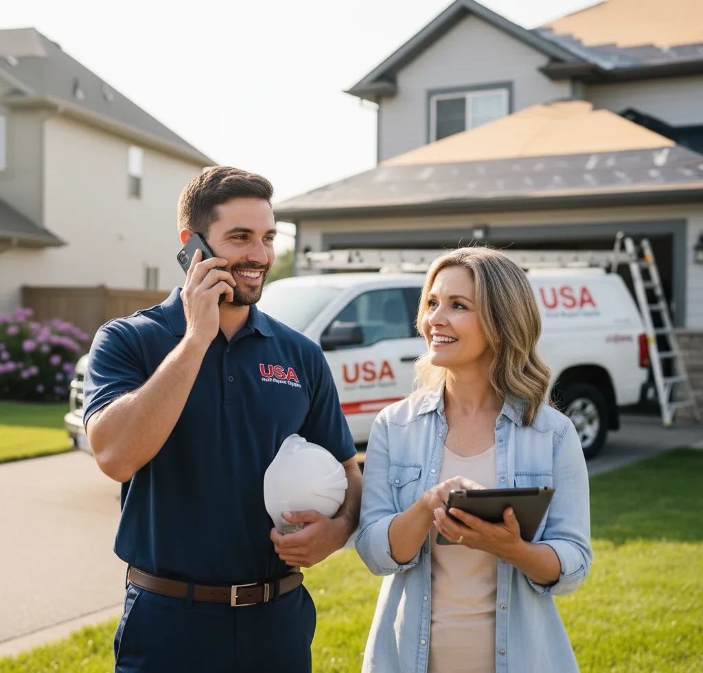 USA Roof Repair Experts customer support in Lanse